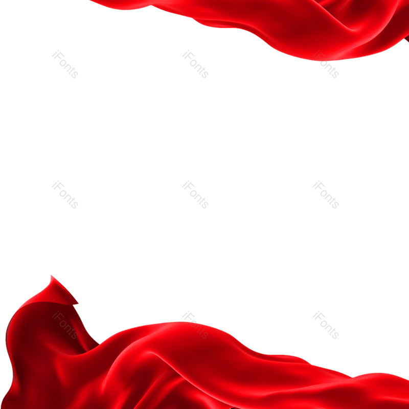 卡通丝带图片,飘带元素,漂浮PNG,丝绸免抠素材